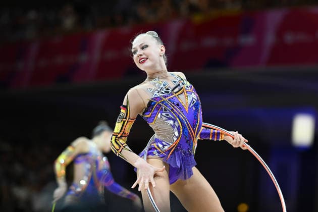 Alina Ott, Germany, Rhythmic Gymnastics World Championships, Group All-Around, August 15, 2026, Rhythmic Gymnastics World Championships, Group All-Around, August 15, 2026, Frankfurt Copyright: xEibner-Pressefoto xHoepnerx EP_PHR