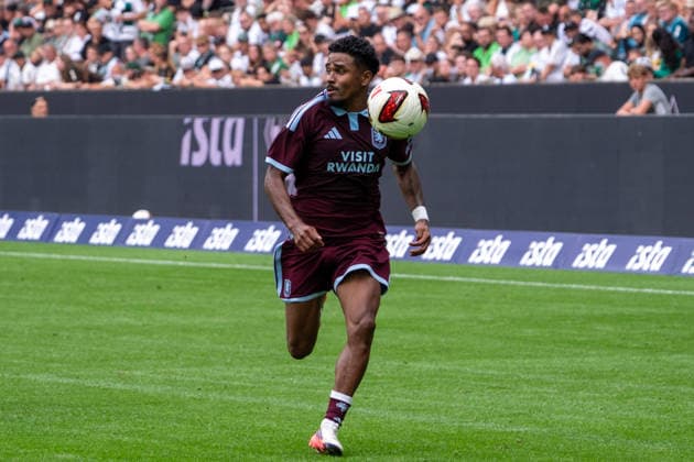 Germany Friendly Match, 2026-2027 Season, Mönchengladbach vs. Aston Villa, Borussia Park Stadium, Mönchengladbach in Action, Bradley Burrows, Aston Villa, 49, Mönchengladbach, Borussia Park Stadium, Germany Copyright: xOrhanxHabashx