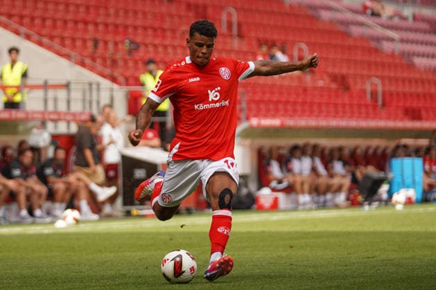 Germany Soccer Friendly Match 1: FSV Mainz 05 vs. AFC Bournemouth, Mewa Arena, Mainz, Ransford Königsdörffer FSV, 11 on the Ball Copyright: xTobiasxWentzellx