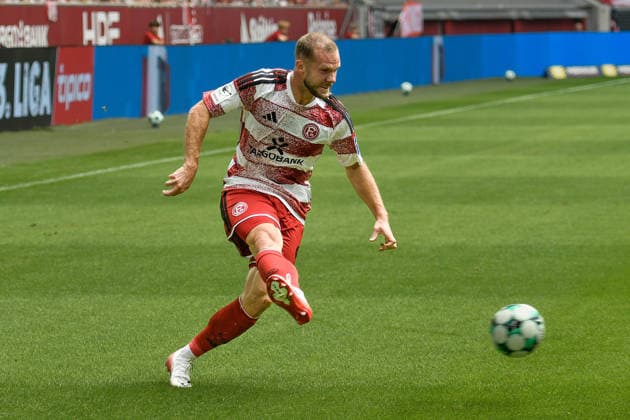 Eric Hottmann Düsseldorf 9 Action Single Frame Cutout 08 15 2026 ¢ Soccer ¢ Fortuna Düsseldorf vs. TSG 1899 Hoffenheim II, Merkur Spiel Arena, Düsseldorf, DFB and DFL regulations prohibit any use of photographs as image sequences and or quasi-video. NRW, Germany Copyright: xpepphotox xSaschaxWeizx pep00321, pep_20260815_hm_55219