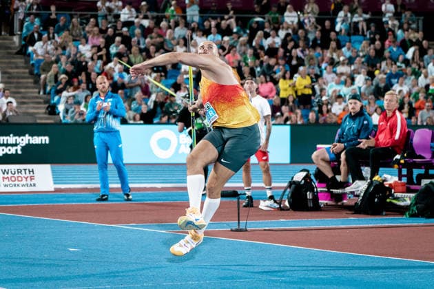 Julian Weber, USC Mainz, Men s Javelin Throw, GBR, Track and Field, Athletics, 2026 European Athletics Championships, 2026 European Track and Field Championships, Birmingham 2026, August 9, 2026, GBR, Track and Field, Athletics, 2026 European Athletics Championships, 2026 European Track and Field Championships, Birmingham 2026, August 9, 2026, Birmingham Copyright: xStefanxMayerx EP_SMR
