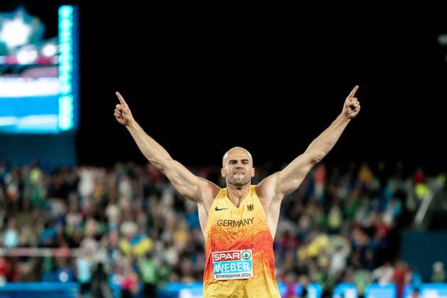 Julian Weber, USC Mainz, Men s Javelin Throw, GBR, Track and Field, Athletics, 2026 European Athletics Championships, 2026 European Track and Field Championships, Birmingham 2026, August 9, 2026, GBR, Track and Field, Athletics, 2026 European Athletics Championships, 2026 European Track and Field Championships, Birmingham 2026, August 9, 2026, Birmingham Copyright: xStefanxMayerx EP_SMR
