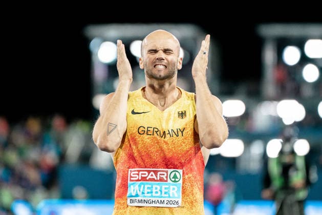 Julian Weber, USC Mainz, Men s Javelin Throw, GBR, Track and Field, Athletics, 2026 European Athletics Championships, 2026 European Track and Field Championships, Birmingham 2026, August 9, 2026, GBR, Track and Field, Athletics, 2026 European Athletics Championships, 2026 European Track and Field Championships, Birmingham 2026, August 9, 2026, Birmingham Copyright: xStefanxMayerx EP_SMR