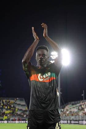 Venezia s Akor Adams during the Frecciarossa Italian Cup 2026 2027 Round of 32 soccer match between Venezia and Modena at Penzo stadium in Venice, Italy - August 15, 2026 - Soccer  Copyright: xMattiaxRadoni LaPressex