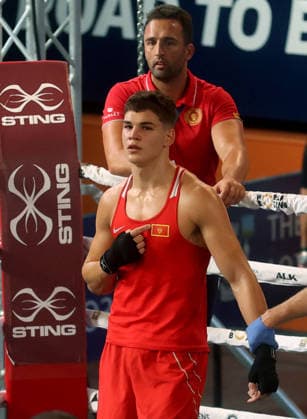 15.08.2026 Loznica(Serbia) European Junior U19 boxing championship Man s -85kg Matija Roganovic(front ispred) Crna Ggora Montenegro :