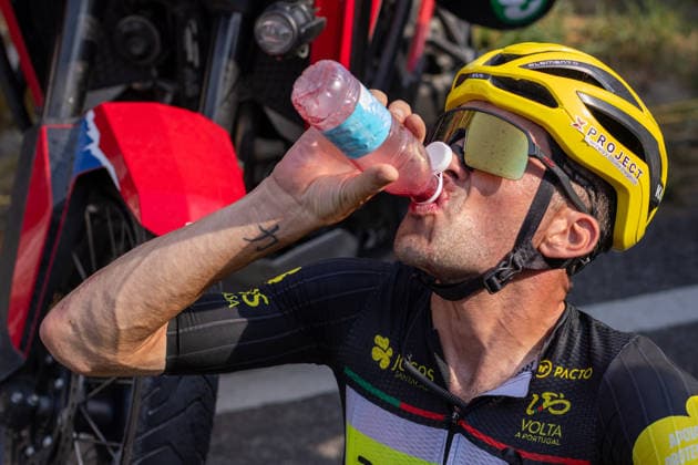 87th Volta A Portugal - 9th Stage Alexis Guerin of France and the Anicolor-Campicarn Cycling Team is seen after winning the 9th stage from Paredes to Mondim de Basto Sra da Graca of the Volta a Portugal 2026 in Fafe, Portugal, on August 15, 2026. Mondim de Basto Braga Portugal  Copyright: xMiguelxLemosx originalFilename:lemos-87thvolt260815_npCFP