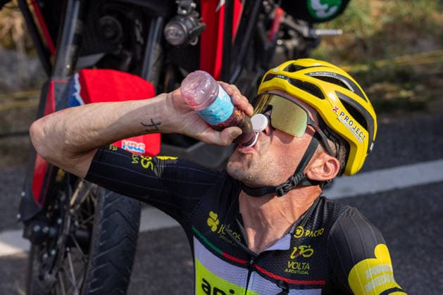 87th Volta A Portugal - 9th Stage Alexis Guerin of France and the Anicolor-Campicarn Cycling Team is seen after winning the 9th stage from Paredes to Mondim de Basto Sra da Graca of the Volta a Portugal 2026 in Fafe, Portugal, on August 15, 2026. Mondim de Basto Braga Portugal  Copyright: xMiguelxLemosx originalFilename:lemos-87thvolt260815_npgJs