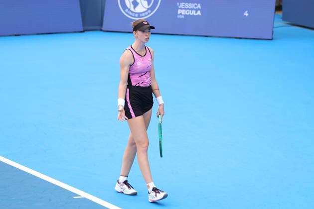 MASON, OHIO - AUGUST 15: Simona Waltert of Switzerland is seen during day five of the Cincinnati Open at the Lindner Family Tennis Center on August 15, 2026 in Mason, Ohio. Copyright: xShainaxBenhiyoun SPPx Sportspressphoto_SPR207731