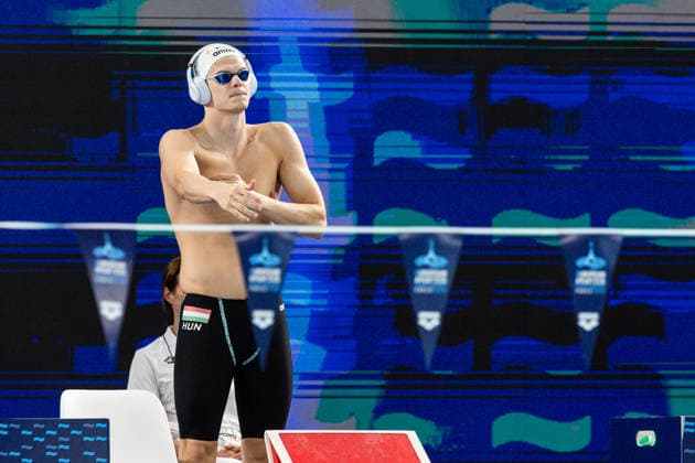 European Aquatics Championships Swimming Day 6 Hubert Kos during European Aquatics Championships Swimming Day 6 in Paris, France, on August 15, 2026 Paris France  Copyright: xFotoxOlimpikx originalFilename:jastrzebowski-european260815_npiVl