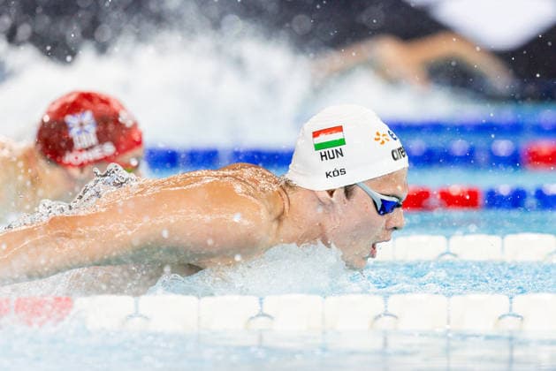 European Aquatics Championships Swimming Day 6 Hubert Kos during European Aquatics Championships Swimming Day 6 in Paris, France, on August 15, 2026 Paris France  Copyright: xFotoxOlimpikx originalFilename:jastrzebowski-european260815_nplHa