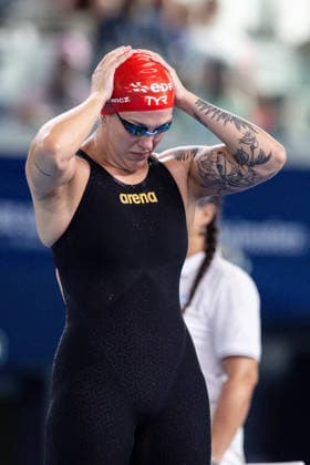 European Aquatics Championships Swimming Day 6 Barbara Mazurkiewicz during European Aquatics Championships Swimming Day 6 in Paris, France, on August 15, 2026 Paris France  Copyright: xFotoxOlimpikx originalFilename:jastrzebowski-european260815_npUuD