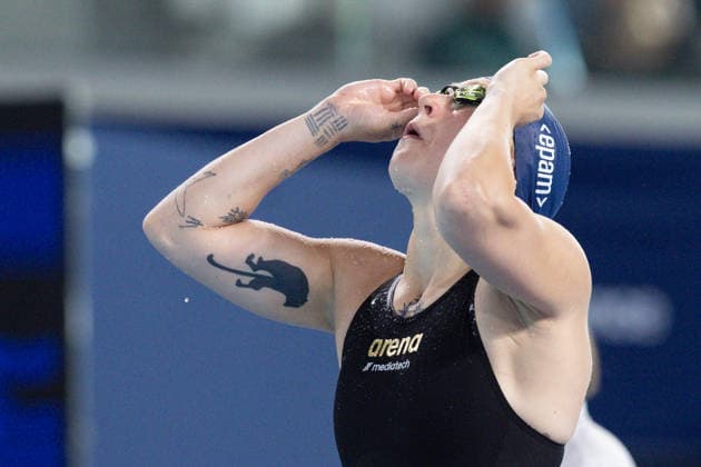 European Aquatics Championships Swimming Day 6 Ruta Meilutyte during European Aquatics Championships Swimming Day 6 in Paris, France, on August 15, 2026 Paris France  Copyright: xFotoxOlimpikx originalFilename:jastrzebowski-european260815_npq9Q