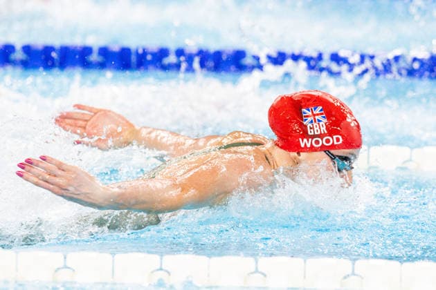 European Aquatics Championships Swimming Day 6 Abbie Wood during European Aquatics Championships Swimming Day 6 in Paris, France, on August 15, 2026 Paris France  Copyright: xFotoxOlimpikx originalFilename:jastrzebowski-european260815_npLQ5