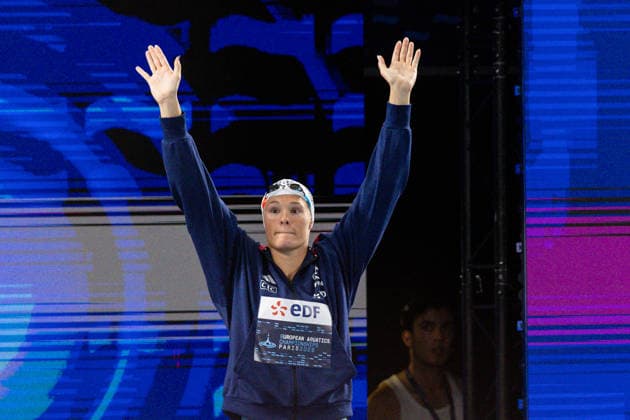 European Aquatics Championships Swimming Day 6 Pauline Mahieu during European Aquatics Championships Swimming Day 6 in Paris, France, on August 15, 2026 Paris France  Copyright: xFotoxOlimpikx originalFilename:jastrzebowski-european260815_npUz4