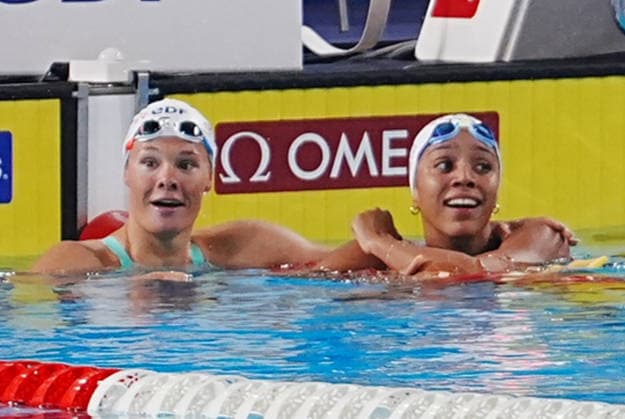 15 Aout European Aquatics Championships Paris 2026 Finales Mahieu Pauline and Moluh Mary-Ambre of France During Finale 100 M Dos Women at the European Swimming Championships at the Greater Paris Metropolis Olympic Aquatics Centre in Paris (France) on August 15, 2026.Credit Laurent Lairys During Finale 50 M Dos WOMEN at the European Swimming Championships at the Greater Paris Metropolis Olympic Aquatics Centre in Paris (France) on August 13, 2026.Credit Laurent Lairys During 1 2 Finale 100 M Dos Women at the European Swimming Championships at the Greater Paris Metropolis Olympic Aquatics Centre in Paris (France) on August 14, 2026.Credit Laurent Lairys parisFrance  Copyright: xLaurentxLairysx