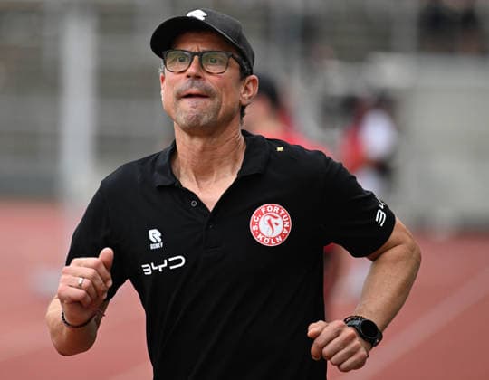 August 15, 2026 xophax, Soccer 3rd Division, SC Fortuna Köln vs. Alemannia Aachen Coach Matthias Mink Fortuna Köln Cologne