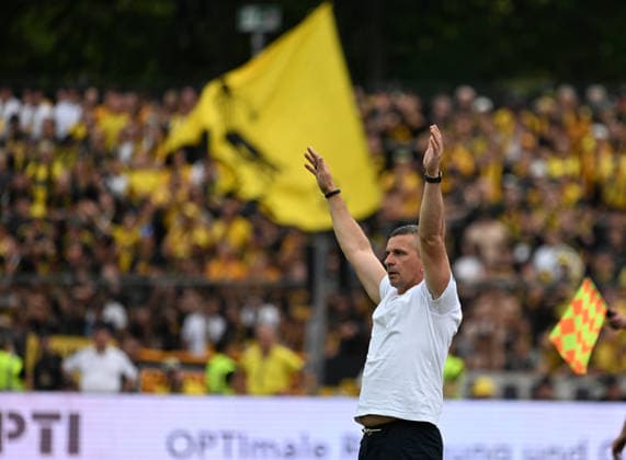 August 15, 2026 xophax, Soccer 3rd Division, SC Fortuna Cologne vs. Alemannia Aachen Coach Mersad Selimbegovic Alemannia Aachen Cologne