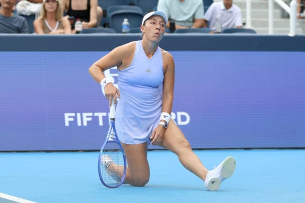 MASON, OHIO - AUGUST 15: Jessica Pegula of United States in action during day five of the Cincinnati Open at the Lindner Family Tennis Center on August 15, 2026 in Mason, Ohio. Copyright: xShainaxBenhiyoun SPPx Sportspressphoto_SPR207893