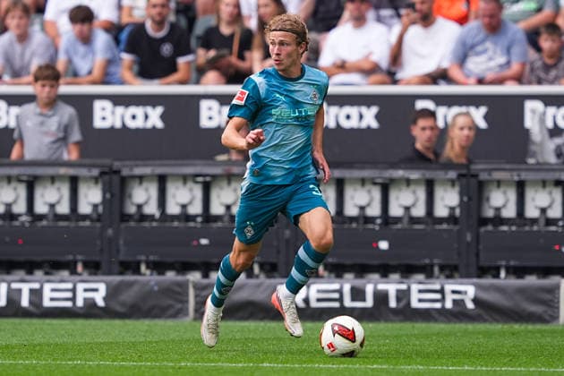 August 15, 2026, xydrx, Men s, Soccer, Season Opener, Borussia Mönchengladbach vs. Aston Villa, 2026–2027 Season, ista, Borussia Park, Hugo Bolin, Borussia Mönchengladbach, 38. DFB regulations prohibit any use of photographs as image sequences and or quasi-video. Copyright: HMBxMedia YannisxDreimann