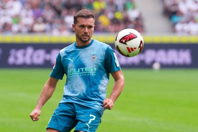 August 15, 2026, xydrx, Men s, Soccer, Season Opener, Borussia Mönchengladbach vs. Aston Villa, 2026–2027 Season, ista, Borussia Park, Kevin Stoeger, Borussia Mönchengladbach, 7. DFB regulations prohibit any use of photographs as image sequences and or quasi-video. Copyright: HMBxMedia YannisxDreimann
