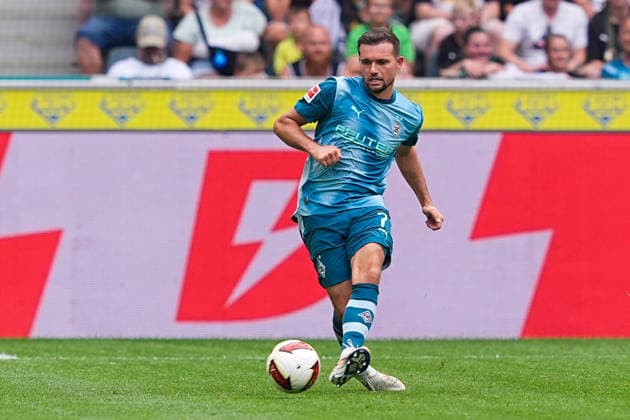 August 15, 2026, xydrx, Men s, Soccer, Season Opener, Borussia Mönchengladbach vs. Aston Villa, 2026–2027 Season, ista, Borussia Park, Kevin Stoeger, Borussia Mönchengladbach, 7. DFB regulations prohibit any use of photographs as image sequences and or quasi-video. Copyright: HMBxMedia YannisxDreimann