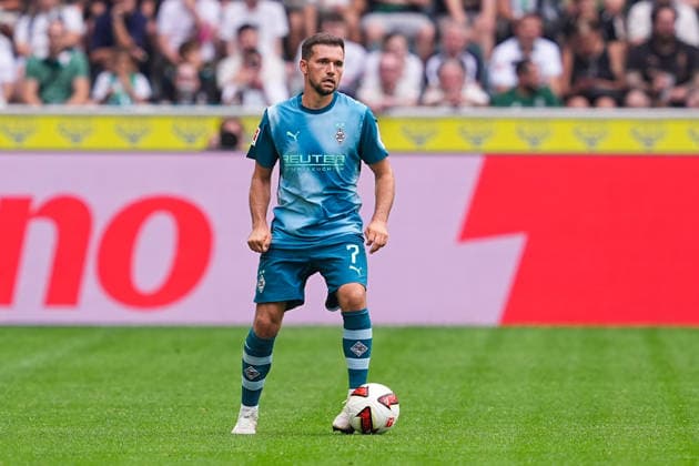 August 15, 2026, xydrx, Men s, Soccer, Season Opener, Borussia Mönchengladbach vs. Aston Villa, 2026–2027 Season, ista, Borussia Park, Kevin Stoeger, Borussia Mönchengladbach, 7. DFB regulations prohibit any use of photographs as image sequences and or quasi-video. Copyright: HMBxMedia YannisxDreimann