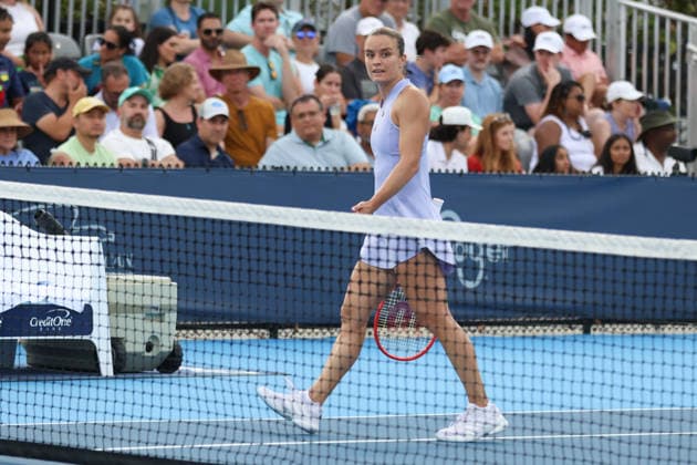 MASON, OHIO - AUGUST 15: Maria Sakkari of Greece is seen during day five of the Cincinnati Open at the Lindner Family Tennis Center on August 15, 2026 in Mason, Ohio. Copyright: xShainaxBenhiyoun SPPx Sportspressphoto_SPR208051