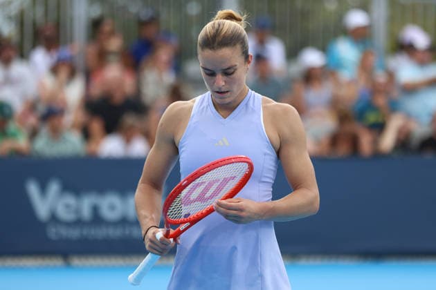 MASON, OHIO - AUGUST 15: Maria Sakkari of Greece is seen during day five of the Cincinnati Open at the Lindner Family Tennis Center on August 15, 2026 in Mason, Ohio. Copyright: xShainaxBenhiyoun SPPx Sportspressphoto_SPR208054