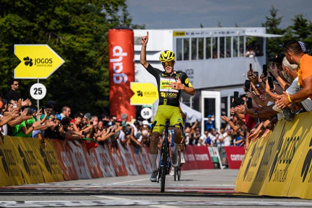 87th Volta A Portugal - 9th Stage Alexis Guerin of Anicolor Campicarn wins Stage 9 of the 87th Volta a Portugal, a 144, on August 15, 2026. 3km stage from Paredes to Mondim de Basto, at Senhora da Graca in Mondim de Basto, on August 15, 2026. mondim de basto Guimaraes Portugal  Copyright: xPedroxBrandaox originalFilename:brandao-voltaapo260815_npiMb