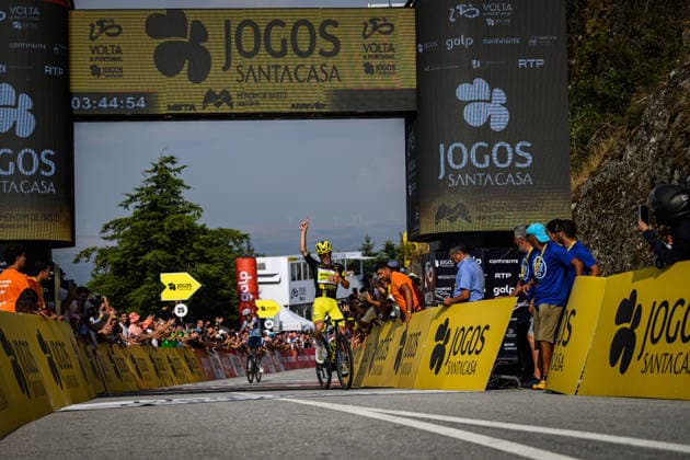 87th Volta A Portugal - 9th Stage Alexis Guerin of Anicolor Campicarn wins Stage 9 of the 87th Volta a Portugal, a 144, on August 15, 2026. 3km stage from Paredes to Mondim de Basto, at Senhora da Graca in Mondim de Basto, on August 15, 2026. mondim de basto Guimaraes Portugal  Copyright: xPedroxBrandaox originalFilename:brandao-voltaapo260815_npWpo