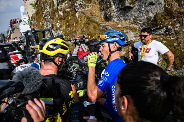 87th Volta A Portugal - 9th Stage Alexis Guerin of Anicolor Campicarn wins Stage 9 of the 87th Volta a Portugal, a 144, on August 15, 2026. 3km stage from Paredes to Mondim de Basto, at Senhora da Graca in Mondim de Basto, on August 15, 2026. mondim de basto Guimaraes Portugal  Copyright: xPedroxBrandaox originalFilename:brandao-voltaapo260815_npFue