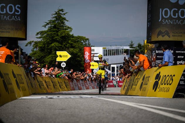 87th Volta A Portugal - 9th Stage Alexis Guerin of Anicolor Campicarn wins Stage 9 of the 87th Volta a Portugal, a 144, on August 15, 2026. 3km stage from Paredes to Mondim de Basto, at Senhora da Graca in Mondim de Basto, on August 15, 2026. mondim de basto Guimaraes Portugal  Copyright: xPedroxBrandaox originalFilename:brandao-voltaapo260815_np4qz