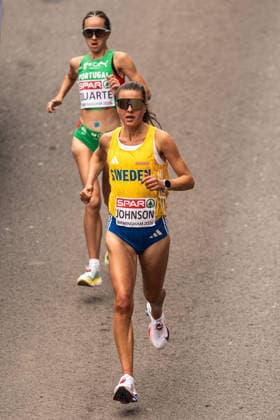 August 16, 2026: Carolina Johnson of Sweden competes in the women’s marathon on Day 7 of the 2026 European Athletics Championships on August 16, 2026 in Birmingham. Photo by Mathias Bergeld, BILDBYRAN, code MB MT1072. track and field, athletics, friidrett, friidrotts EM, 2026 European Athletics Championships, Day 7, Sweden, marathon  Copyright: MATHIASxBERGELD BB260816MB003