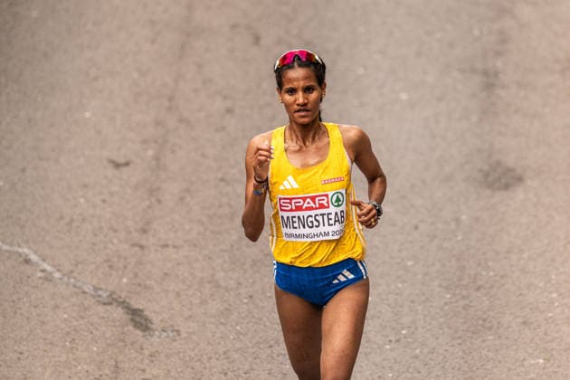 August 16, 2026: Samrawit Mengsteab of Sweden competes in the women’s marathon on Day 7 of the 2026 European Athletics Championships on August 16, 2026 in Birmingham. Photo by Mathias Bergeld, BILDBYRAN, code MB MT1072. track and field, athletics, friidrett, friidrotts EM, 2026 European Athletics Championships, Day 7, Sweden, marathon  Copyright: MATHIASxBERGELD BB260816MB004