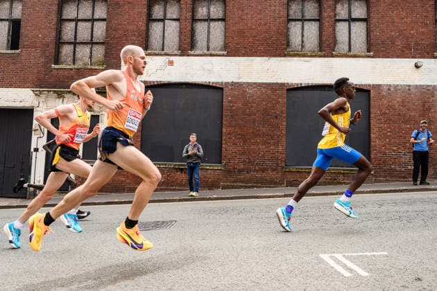August 16, 2026: Suldan Hassan of Sweden competes in the men’s marathon on day 7 of the 2026 European Athletics Championships on August 16, 2026 in Birmingham. Photo by Mathias Bergeld, BILDBYRAN, code MB MT1072. track and field, athletics, friidrett, friidrotts EM, 2026 European Athletics Championships, Day 7, Sweden, marathon  Copyright: MATHIASxBERGELD BB260816MB027