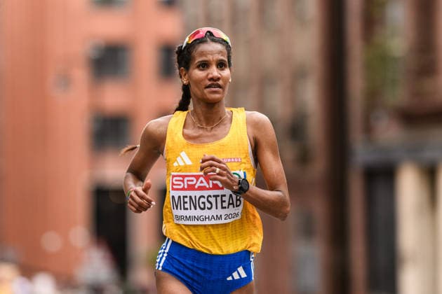 August 16, 2026: Samrawit Mengsteab of Sweden competes in the women’s marathon on Day 7 of the 2026 European Athletics Championships on August 16, 2026 in Birmingham. Photo by Mathias Bergeld, BILDBYRAN, code MB MT1072. track and field, athletics, friidrett, friidrotts EM, 2026 European Athletics Championships, Day 7, Sweden, marathon Copyright: MATHIASxBERGELD BB260816MB044