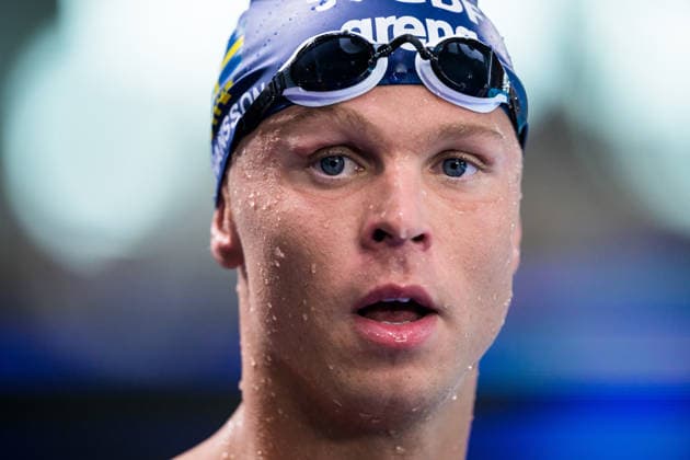 August 16, 2026: Victor Johansson of Sweden after competing in the men’s 400-meter freestyle swimming heats during Day 17 of the 2026 European Aquatics Championships on August 16, 2026 in Saint Denis. Photo by Joel Marklund, BILDBYRAN. Code: JM JM0845 bbeng swimming 2026 European Aquatics Championships EM Sweden  Copyright: JOELxMARKLUND BB260816JM013