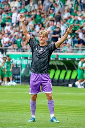 August 15, 2026, xsscx, Soccer 3rd Division, Preußen Münster vs. FC Ingolstadt 04, Matchday 2, LVM Preußenstadion, 2026–2027 Season, Max Plath, FC Ingolstadt 14. DFB regulations prohibit any use of photographs as image sequences and or quasi-video. North Rhine-Westphalia, Germany