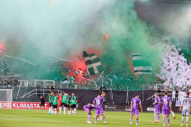 August 15, 2026, xsscx, Soccer 3rd Division, Preußen Münster vs. FC Ingolstadt 04, Matchday 2, LVM Preußenstadion, 2026–2027 Season: Choreography by the fans in the stands—Preußen Münster Ultras—for the inauguration of the new grandstand, the Fiffi Gerritzen Curve. DFB regulations prohibit any use of photographs as image sequences and or quasi-video. North Rhine-Westphalia, Germany
