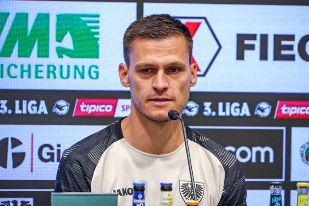 August 15, 2026, xsscx, Soccer 3rd Division, Preußen Münster vs. FC Ingolstadt 04, Matchday 2, LVM Preußenstadion, 2026–2027 Season. Thomas Wörle, FC Ingolstadt Head Coach. DFB regulations prohibit any use of photographs as image sequences and or quasi-video. North Rhine-Westphalia, Germany