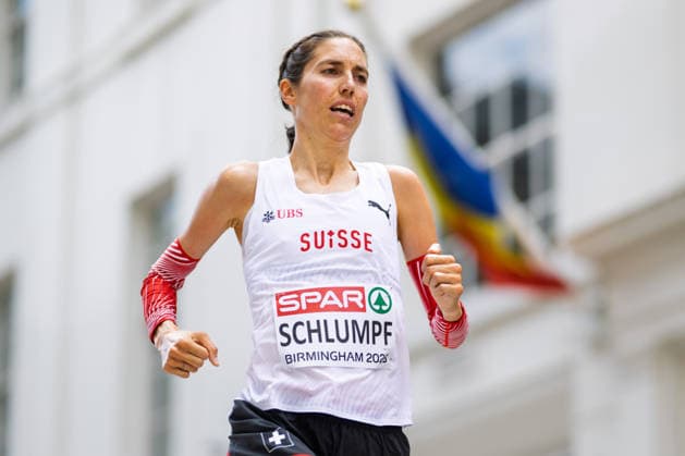 BIRMINGHAM, UNITED KINGDOM - AUGUST 16: Fabienne Vonlanthen of Switzerland competes in the Women s Marathon during the European Athletics Championships in Birmingham on August 16, 2026 in Birmingham, United Kingdom. England United Kingdom Copyright: xBEAUTIFULxSPORTS TobiasxLacknerx