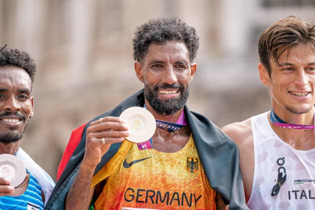 Amanal Petros Hannover 96, Men s Marathon, GBR, Track and Field, Athletics, 2026 European Athletics Championships, 2026 European Track and Field Championships, Birmingham 2026, August 9, 2026, GBR, Track and Field, Athletics, 2026 European Athletics Championships, 2026 European Track and Field Championships, Birmingham 2026, August 9, 2026, Birmingham Copyright: xStefanxMayerx EP_SMR
