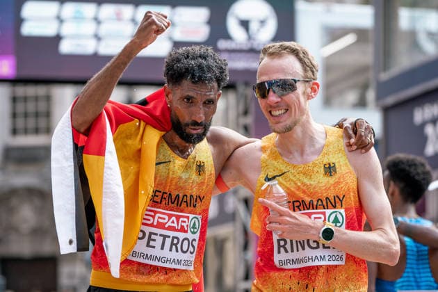 Richard Ringer, LC Rehlingen, Men s Marathon; Amanal Petros, Hannover 96, Men s Marathon; GBR, Track and Field, Athletics, 2026 European Athletics Championships, 2026 European Track and Field Championships, Birmingham 2026, August 9, 2026, GBR, Track and Field, Athletics, 2026 European Athletics Championships, 2026 European Track and Field Championships, Birmingham 2026, August 9, 2026, Birmingham Copyright: xStefanxMayerx EP_SMR