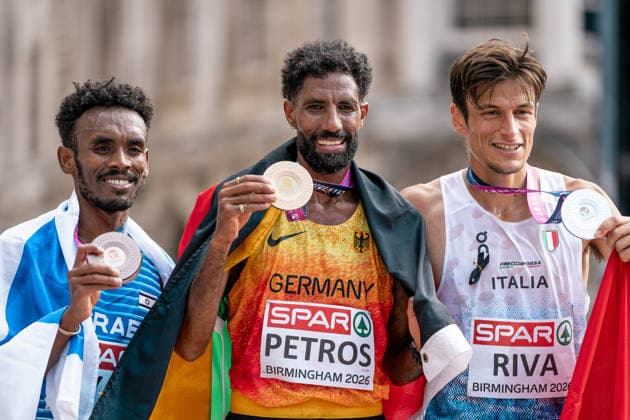 Amanal Petros Hannover 96, Men s Marathon, GBR, Track and Field, Athletics, 2026 European Athletics Championships, 2026 European Track and Field Championships, Birmingham 2026, August 9, 2026, GBR, Track and Field, Athletics, 2026 European Athletics Championships, 2026 European Track and Field Championships, Birmingham 2026, August 9, 2026, Birmingham Copyright: xStefanxMayerx EP_SMR