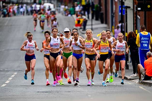 Laura HOTTENROTT, Germany, Düsseldorf Athletics, Women s Marathon; Fabienne KOENIGSTEIN, Germany, Hannover 96, Women s Marathon; GBR, European Athletics Championships, Athletics, August 16, 2026, GBR, European Athletics Championships, Athletics, August 16, 2026, Birmingham Copyright: xEibnerxPressefoto JanxPapenfussx EP_JPS