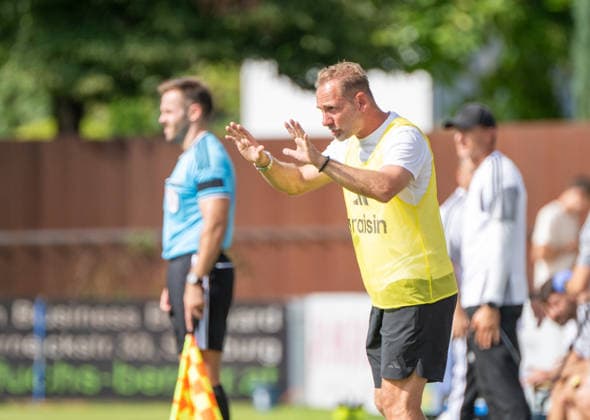 Soccer, Men s, 2026–2027 Season, Friendly Match in Salzburg, 1. FC Union Berlin vs. Aris Limassol FC, Coach Mauro Lustrinelli, 1. FC Union Berlin, August 9, 2026, Copyright: xMatthiasxKochx