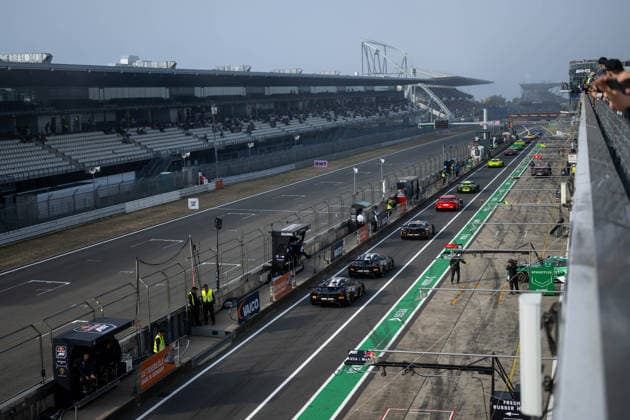 DTM, 11. + 12. Rennen Nürburgring 2026 130 Lamborghini Temerario GT3, ABT Sportsline: Luca Engstler, 11 BMW M4 GT3 Evo, Schubert Motorsport: Marco Wittmann, 3 BMW M4 GT3 Evo, Schubert Motorsport: Kelvin van der Linde - picture by Gruppe C Photography Nürburgring Germany Copyright: xGruppexCxPhotographyx