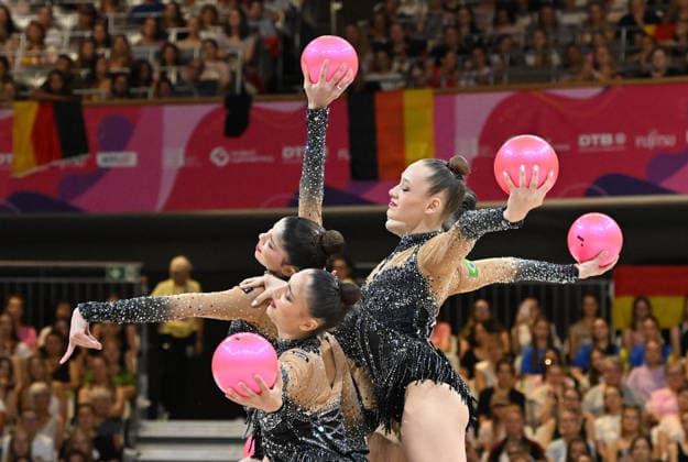 August 16, 2026, xhbx, 2026 Rhythmic Gymnastics World Championships, v l Team, Group, Brazil 5-Ball Routine, Frankfurt am Main