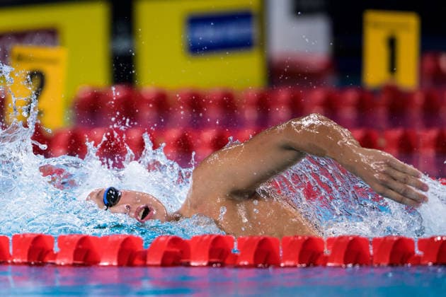 August 16, 2026: Eetu Autio of Finland competes in the men’s 400-meter freestyle swimming heats during Day 17 of the 2026 European Aquatics Championships on August 16, 2026 in Saint-Denis. Photo by Joel Marklund. BILDBYRAN code JM JM0845 bbeng swimming 2026 European Aquatics Championships EM  Copyright: JOELxMARKLUND BB260816JM058