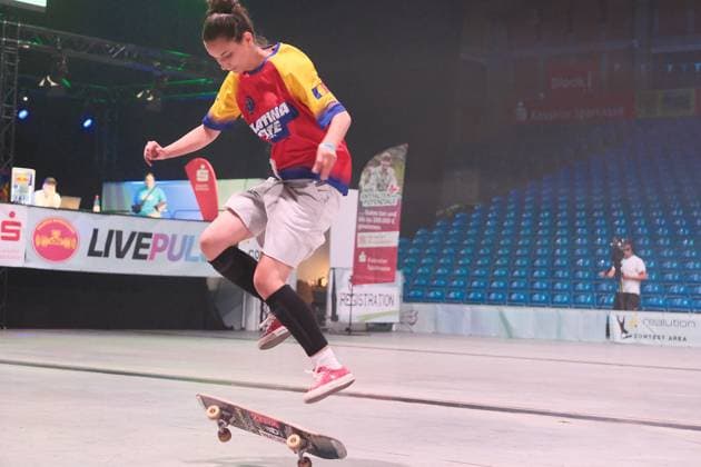 15 078 2026 xkhx Kassel World Freestyle 2026 Skateboarding Championships Women s Pro Qualifiers; photo shows Rhianna Grigore of Romania
